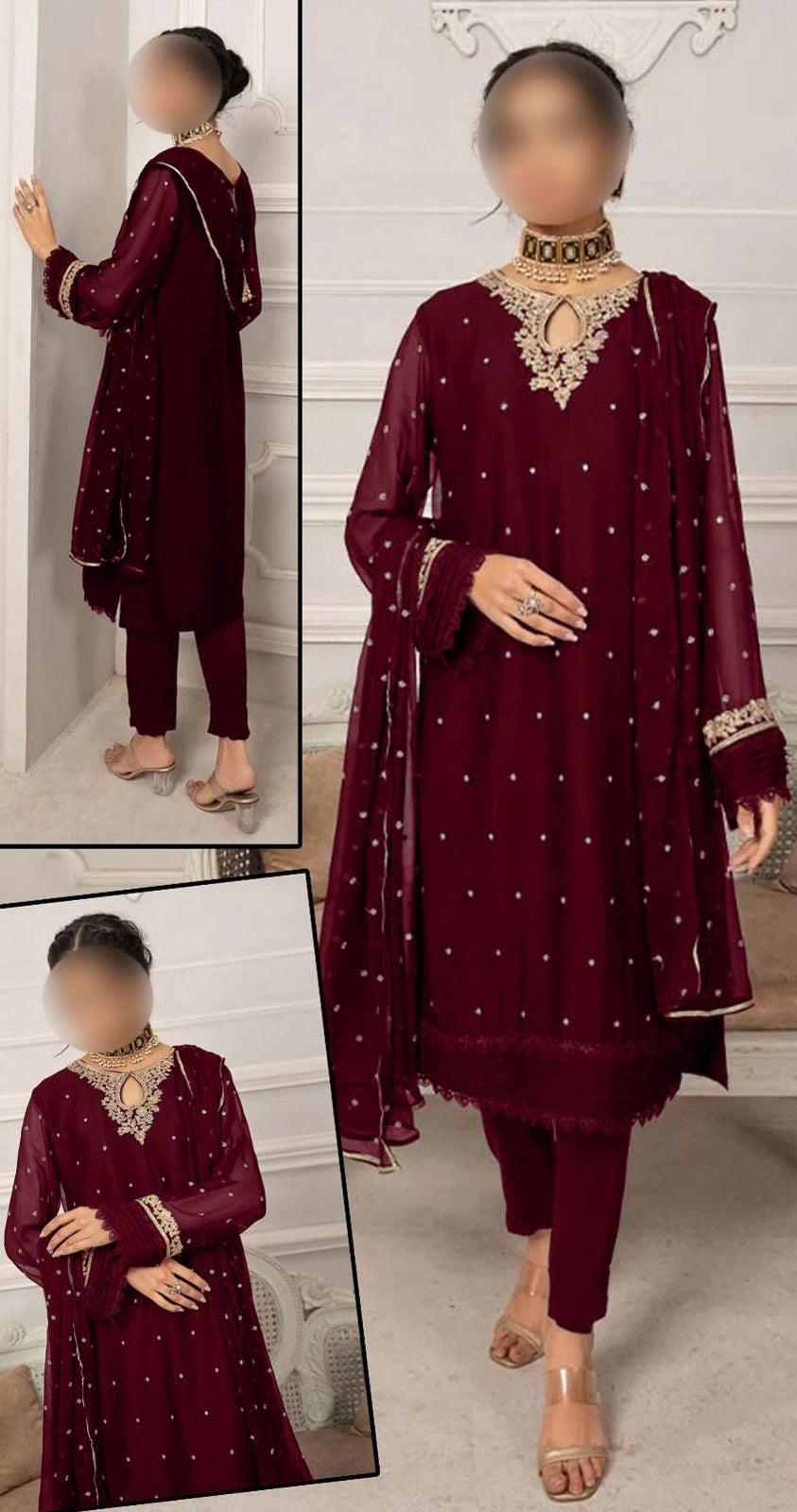 Laam Chiffon Suit-Replica Suits-Replica Zone