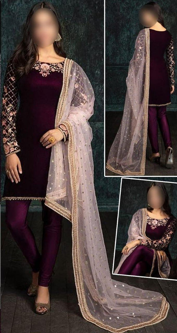 Lashkara Velvet Suit-Replica Suits-Replica Zone