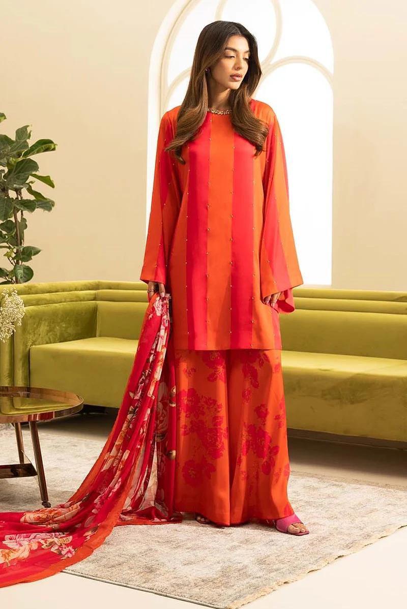 Lulusar-Orange-Silk-Replica Zone