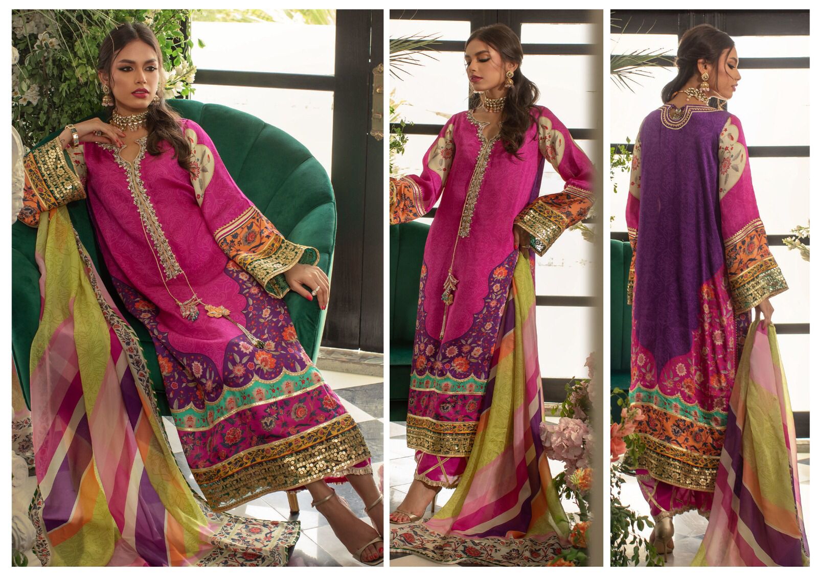 Lulusar-Pink-Silk-Replica Zone