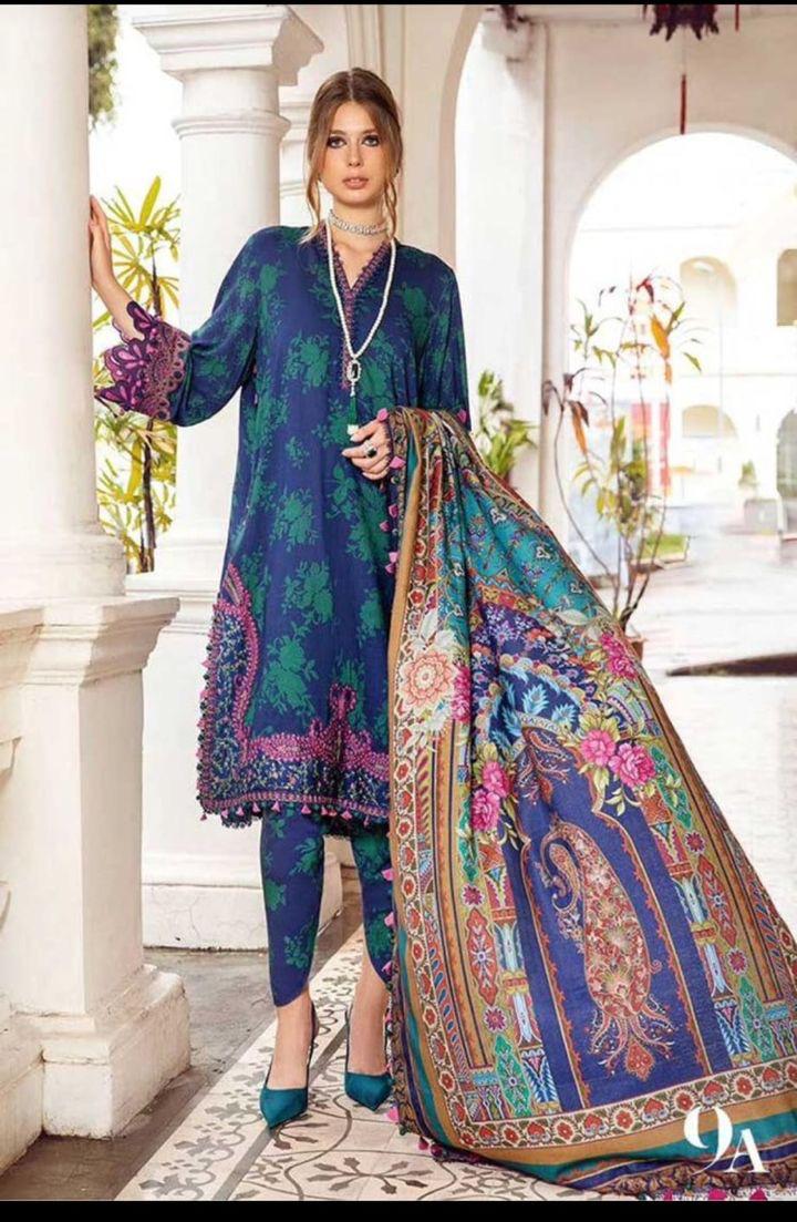 M Print Lawn Suit-Lawn Suits-Replica Zone