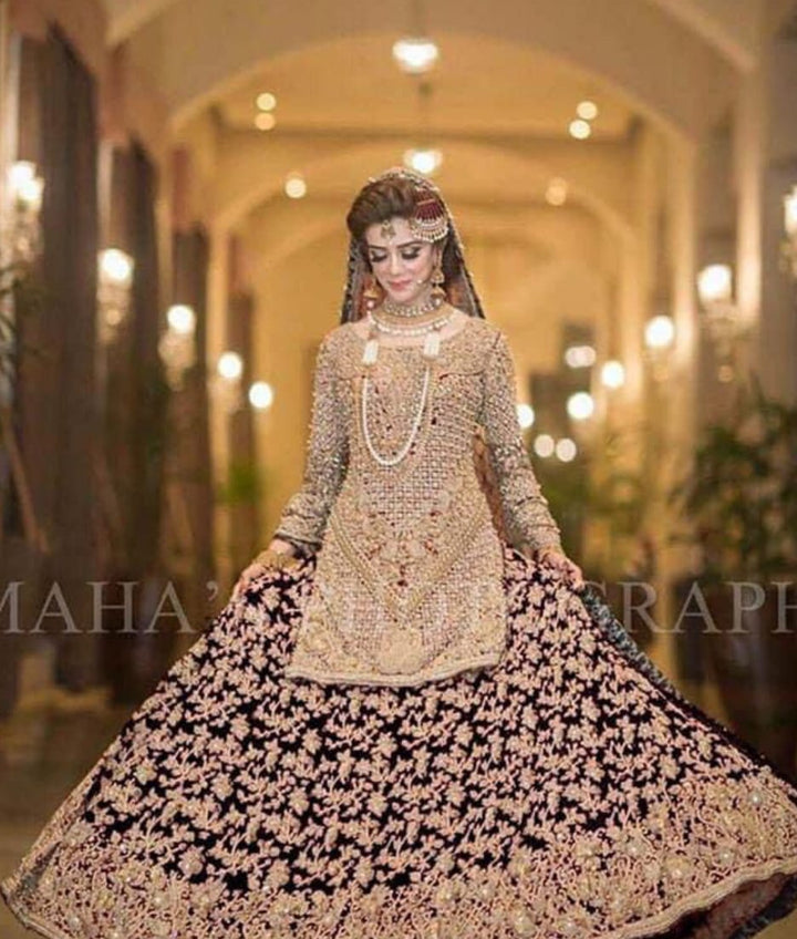 Maha Bridal Chiffon Suit-Bridal Suits-Replica Zone