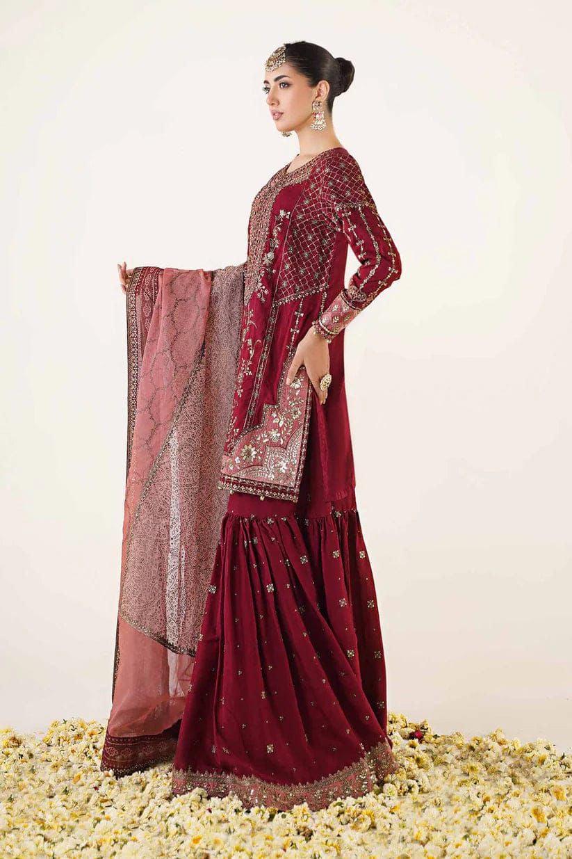 Maria B Chiffon Bridal Suit-Bridal Suits-Replica Zone