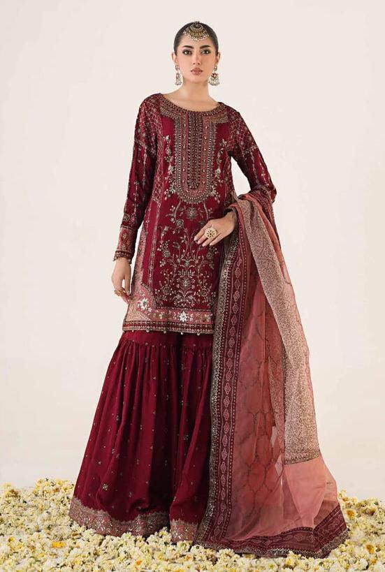 Maria B Chiffon Bridal Suit-Bridal Suits-Replica Zone