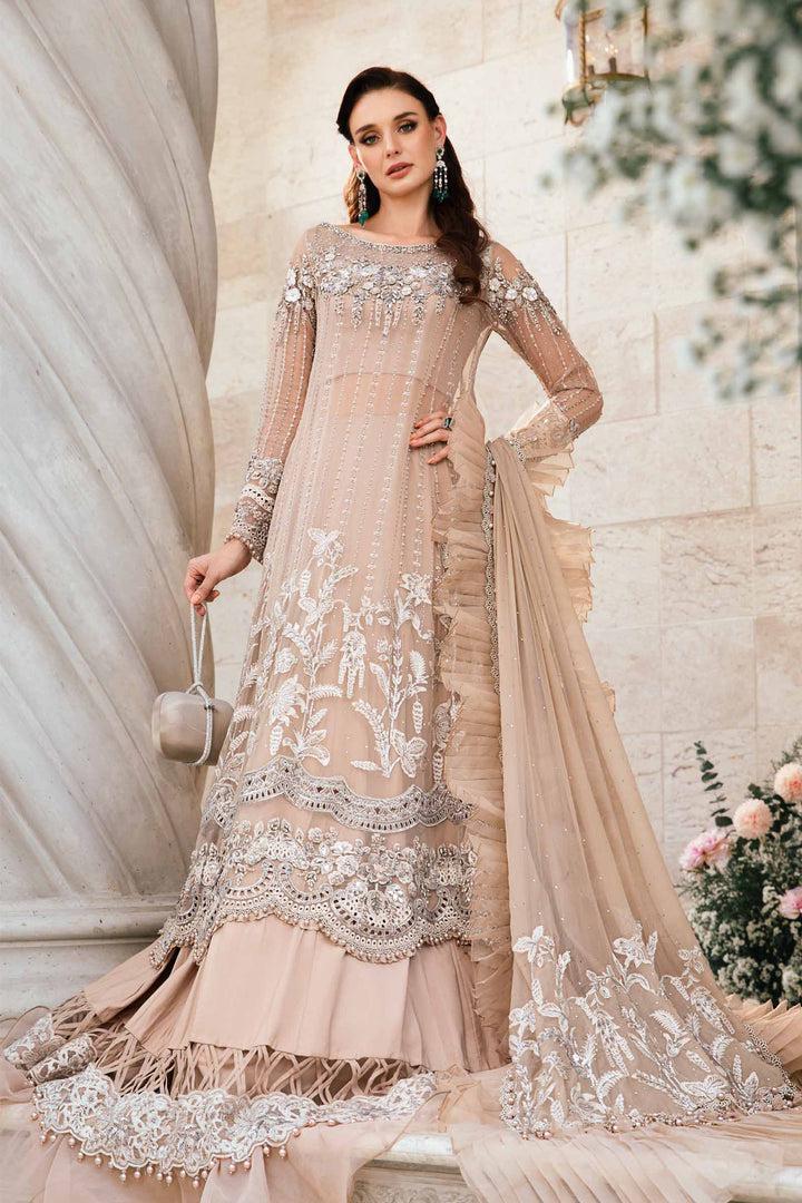 Maria B Chiffon Bridal Suit-Bridal Suits-Replica Zone