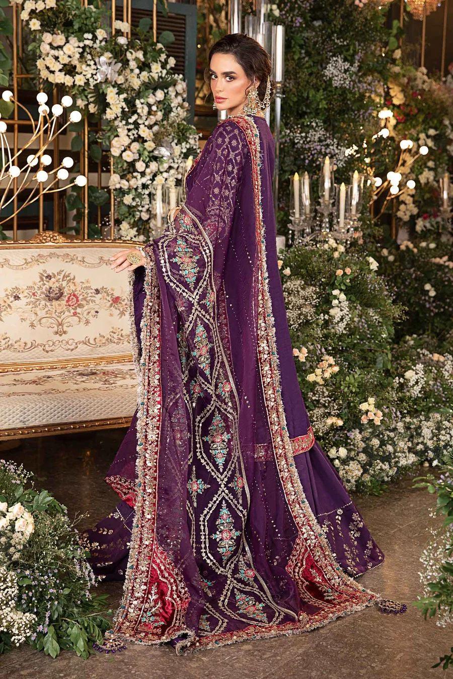 Maria B Chiffon Bridal Suit-Bridal Suits-Replica Zone