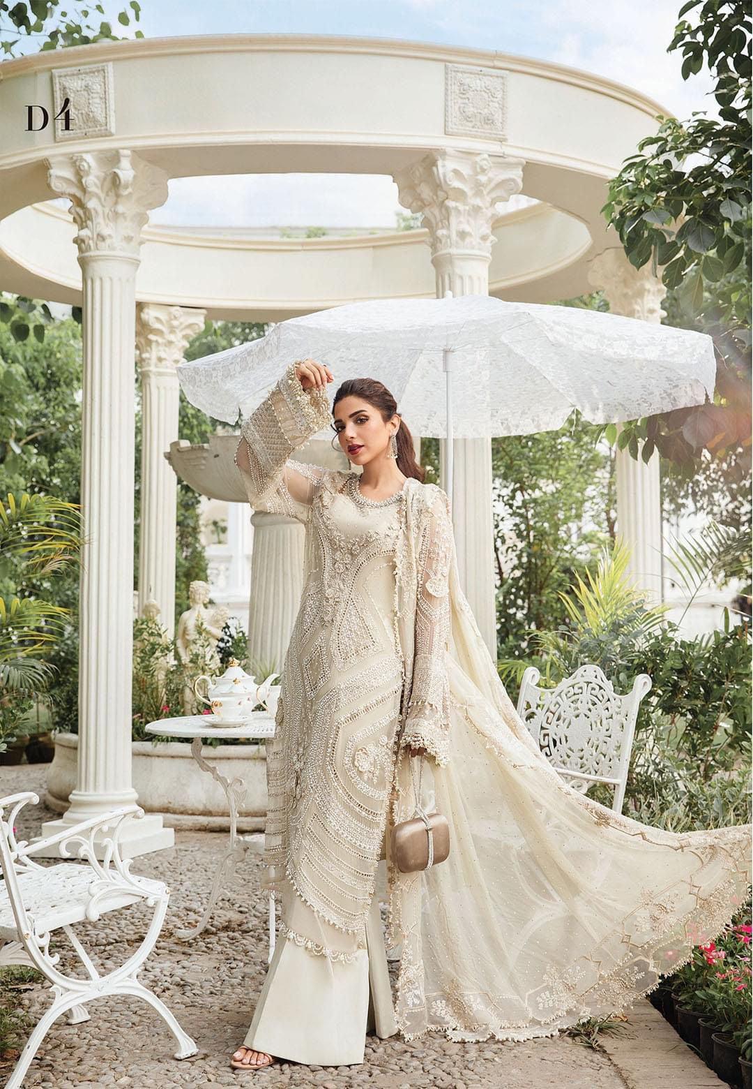 Maria B Chiffon Suit-Replica Suits-Replica Zone