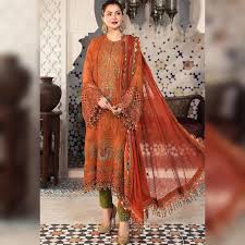 Maria B Chiffon Suit-Replica Suits-Replica Zone