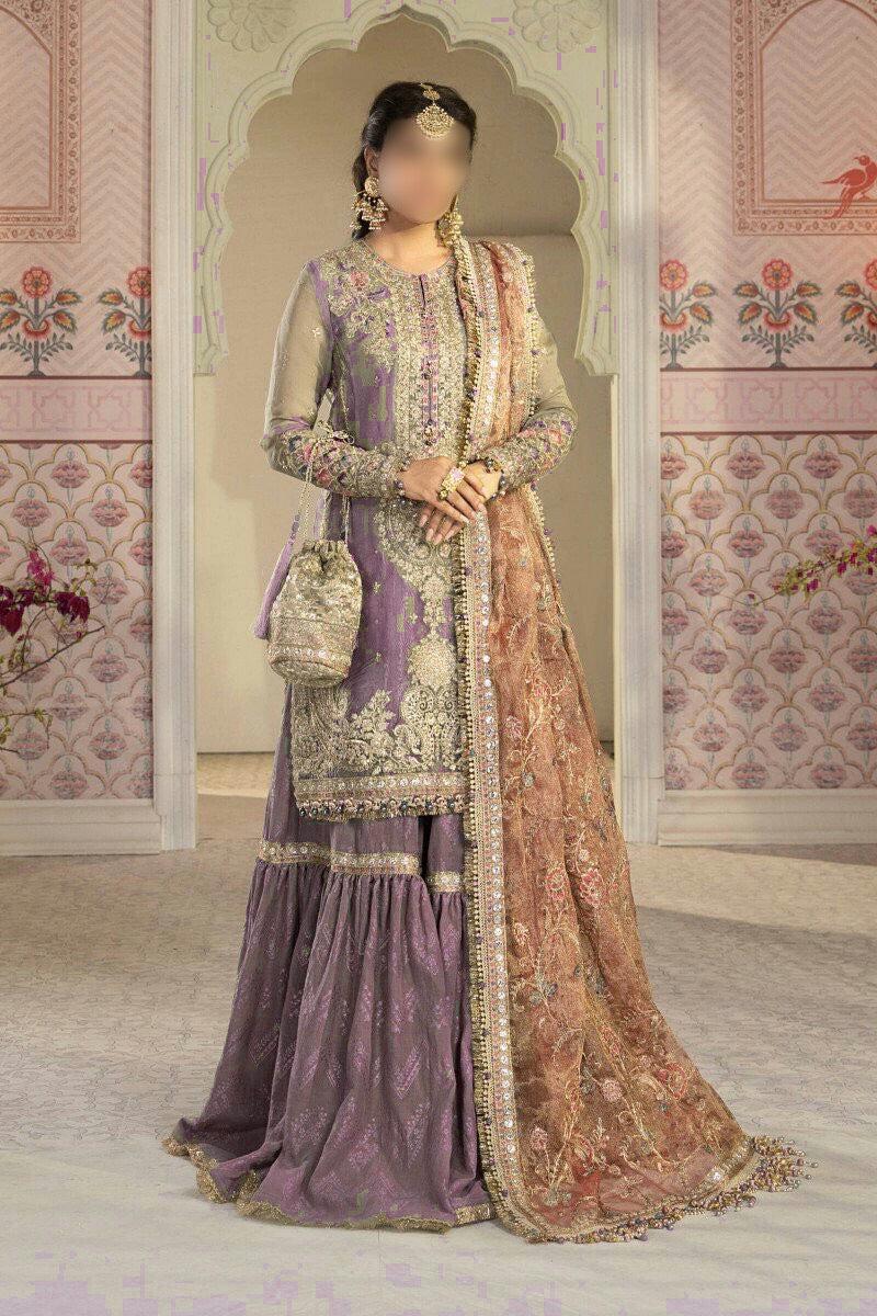 Maria B Net Bridal Suit-Bridal Suits-Replica Zone