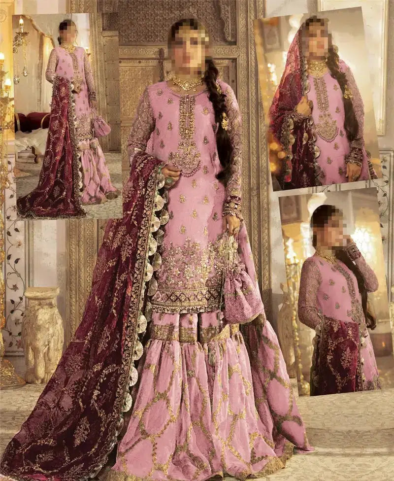 Maria B Net Bridal Suit-Bridal Suits-Replica Zone