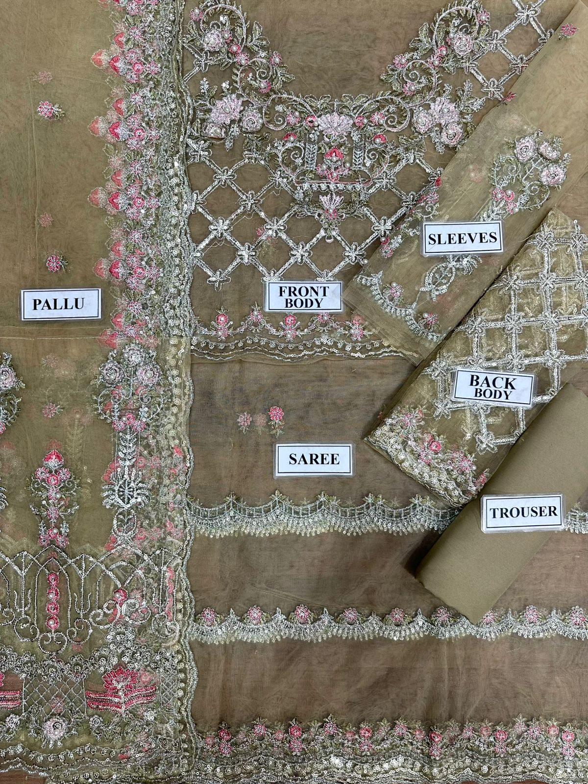 Maria B Net Saree-Bridal Suits-Replica Zone