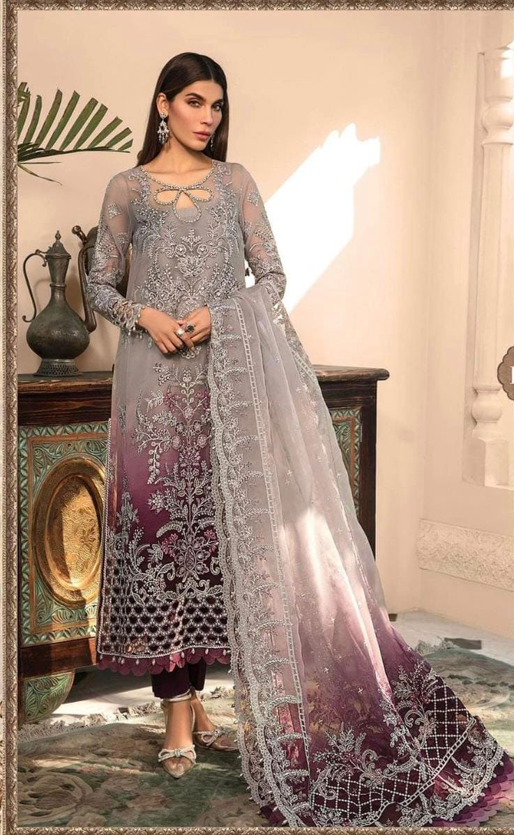 Maria B Organza Suit Collection Elegant and Ethereal Designs Replica Zone