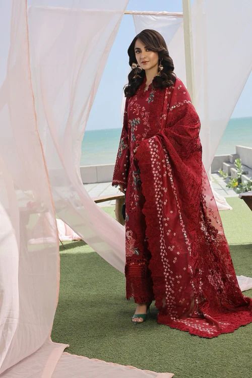 Maryam Hussain Lawn Suit-Lawn Suits-Replica Zone