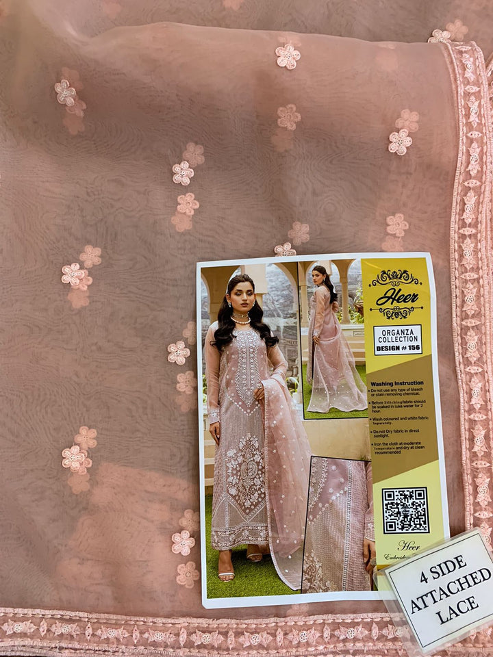 Maryam Organza Suit-Replica Suits-Replica Zone