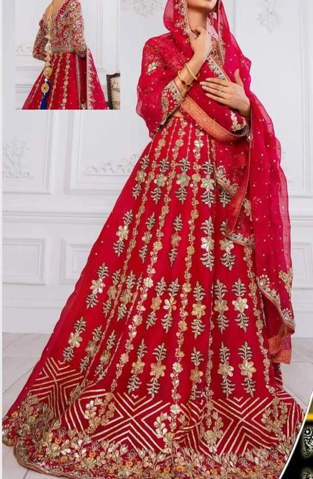 Maryams Chiffon Bridal Suit-Bridal Suits-Replica Zone