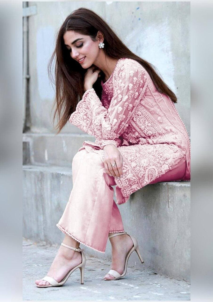 Maya Ali Organza Suit-Replica Suits-Replica Zone