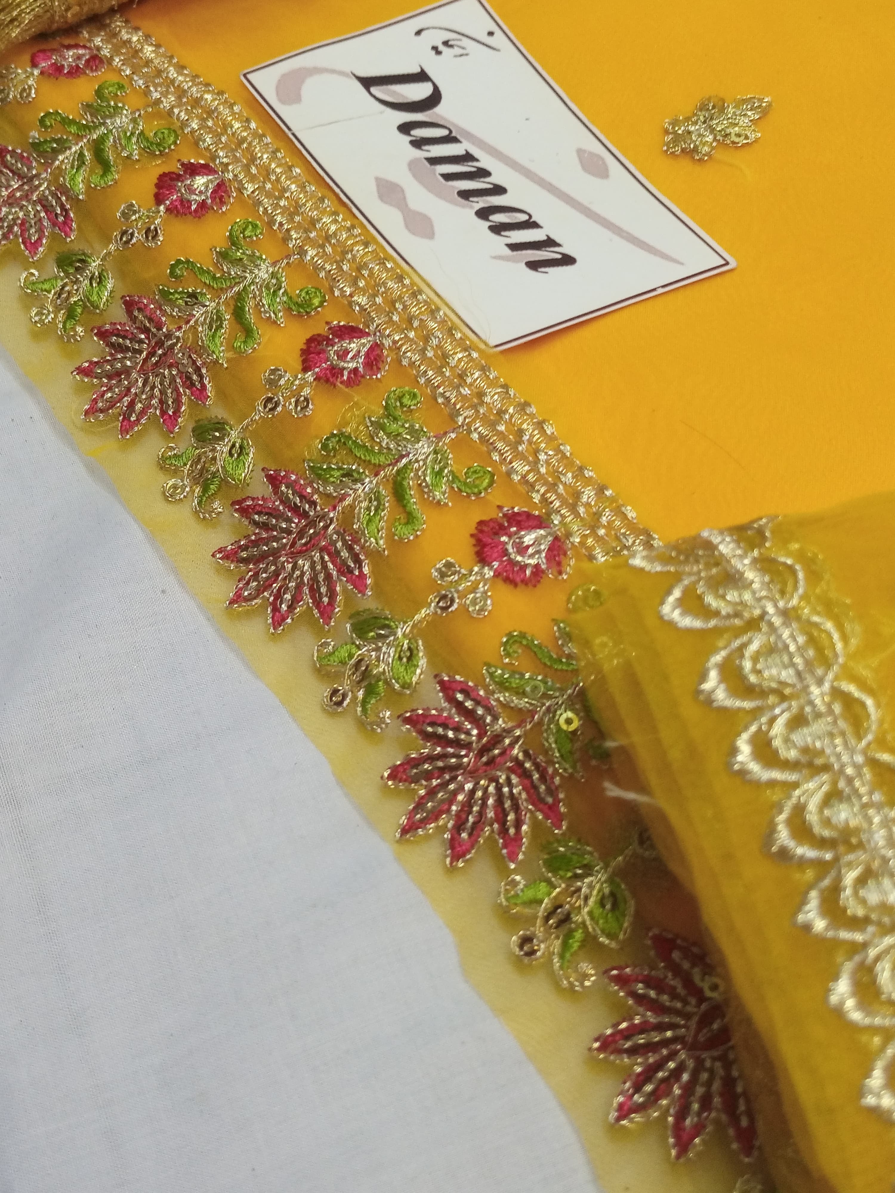 Mohsin Naveed-Yellow-Organza-Replica Zone