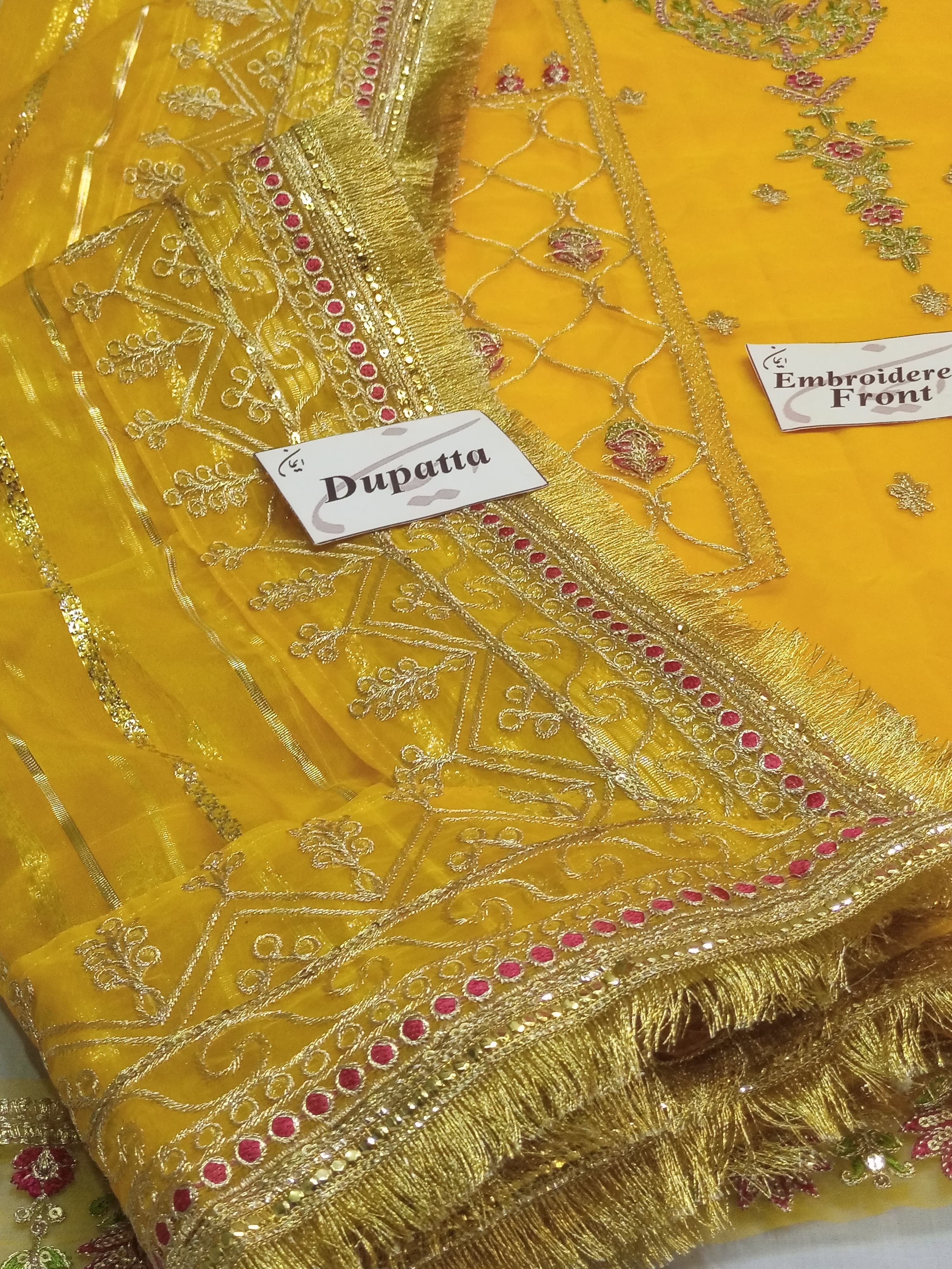 Mohsin Naveed-Yellow-Organza-Replica Zone