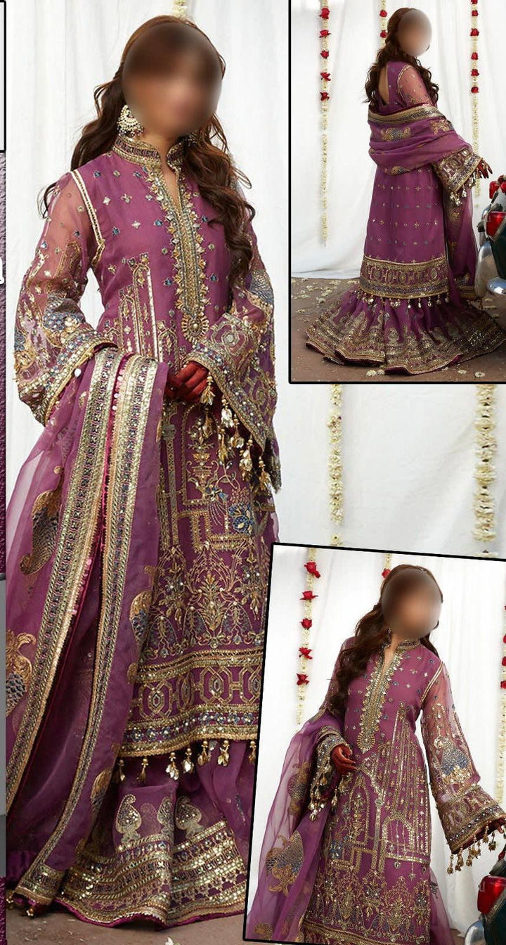 Miraj Organza Suit-Replica Suits-Replica Zone