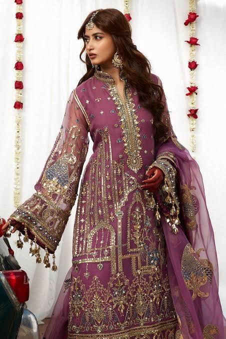 Mohsin Naveed Organza Bridal Suit-Bridal Suits-Replica Zone