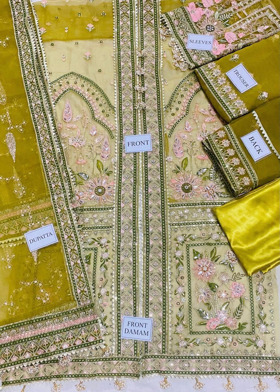 Mohsin Naveed-Golden-Organza-Replica Zone