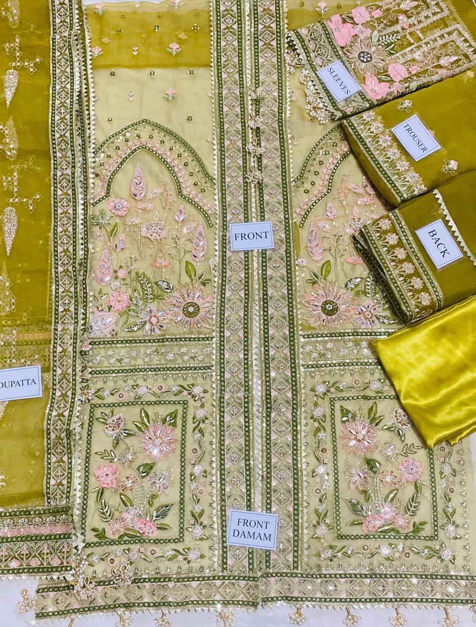 Mohsin Naveed-Golden-Organza-Replica Zone