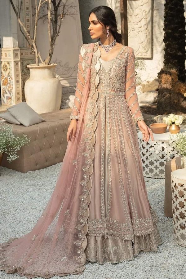 Motifz Organza Frock-Bridal Suits-Replica Zone