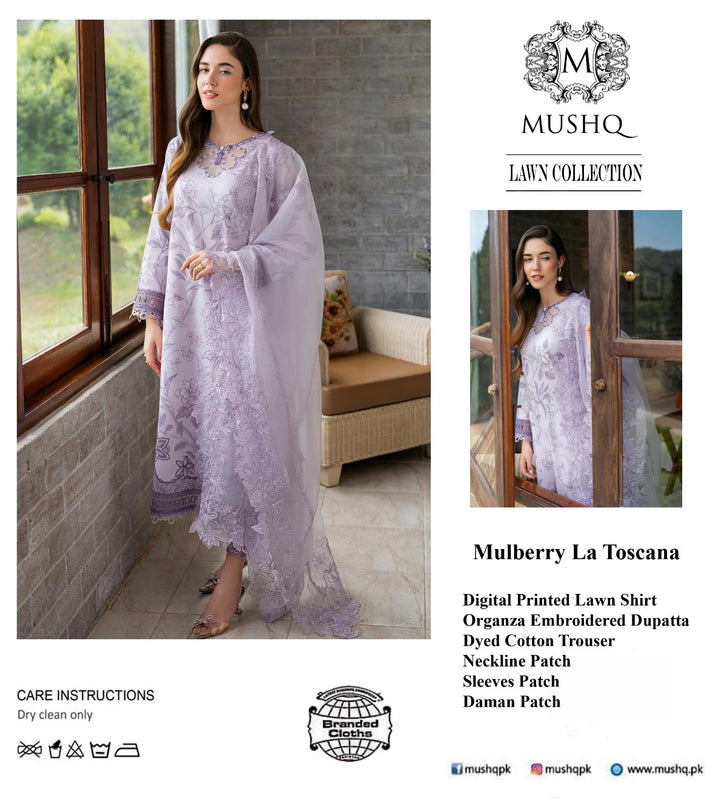 Mushq Lawn Suit-Lawn Suits-Replica Zone