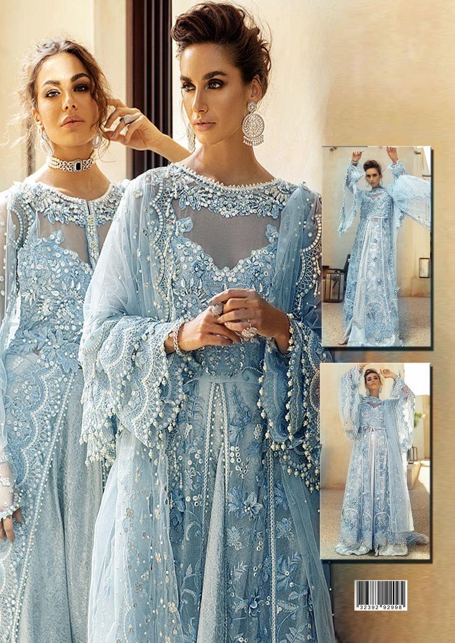 Mushq Organza Maxi-Bridal Suits-Replica Zone