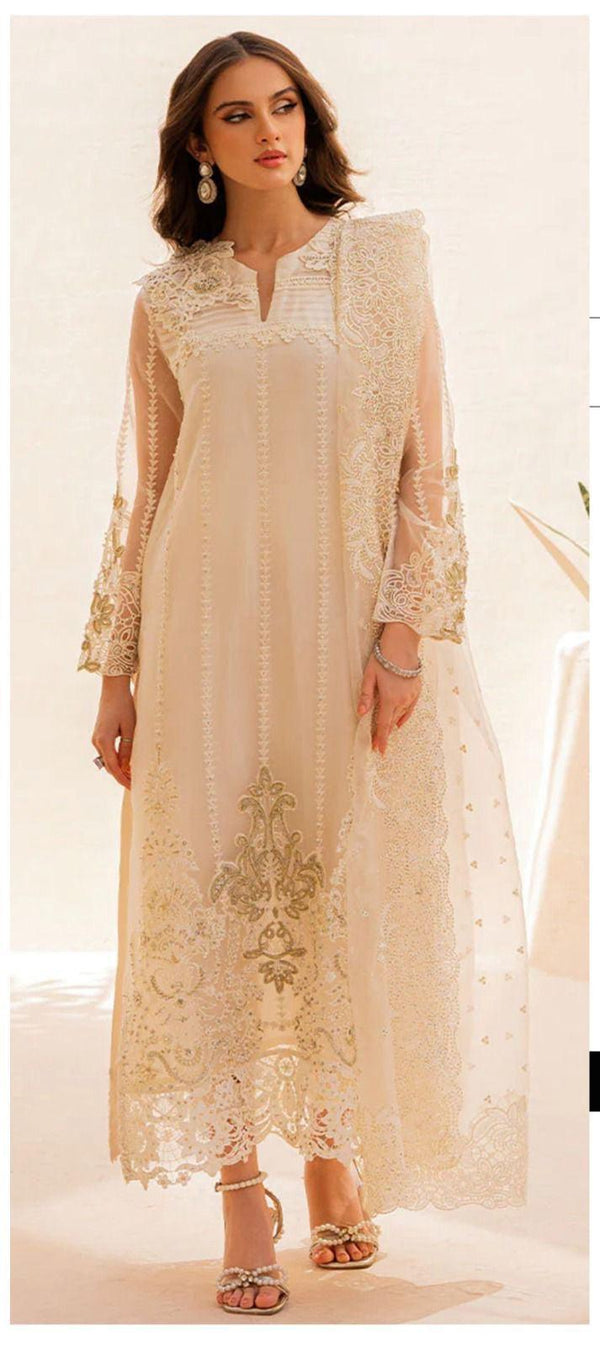 Mushq Organza Suit-Replica Suits-Replica Zone