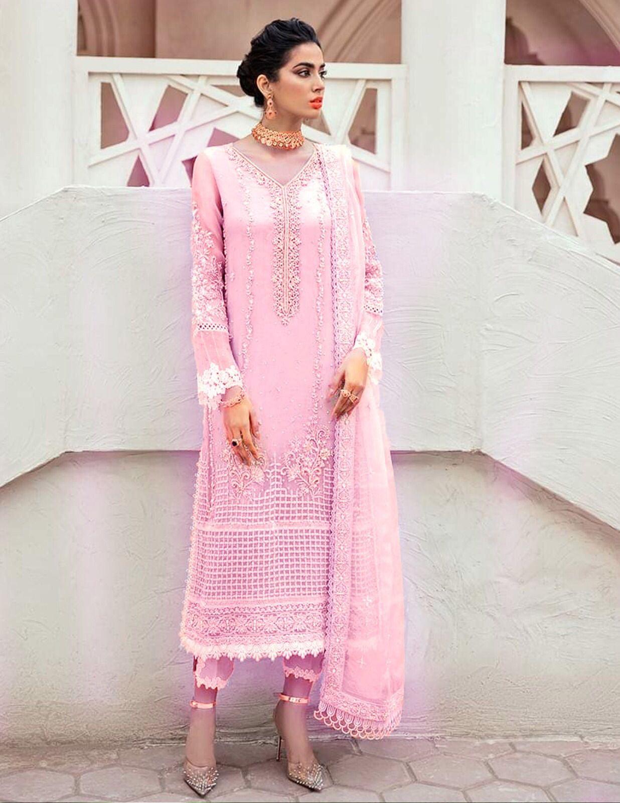 Mushq Organza Suit-Replica Suits-Replica Zone