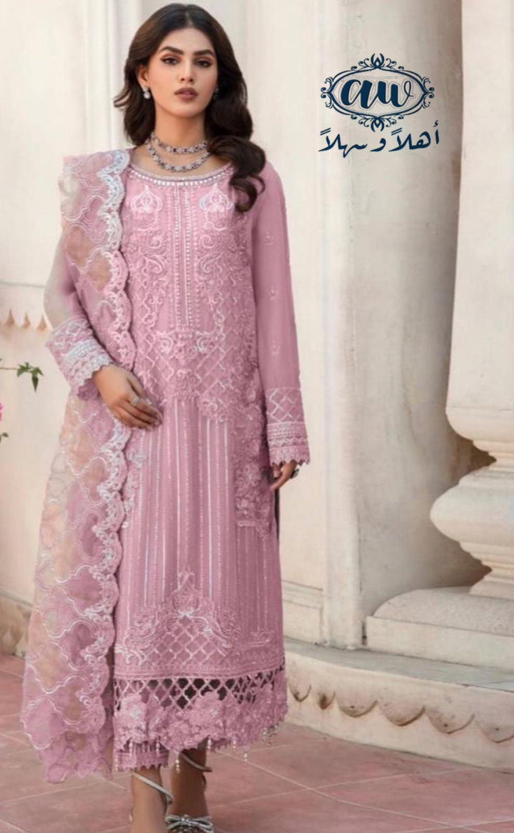 Mushq Organza Suit-Replica Suits-Replica Zone