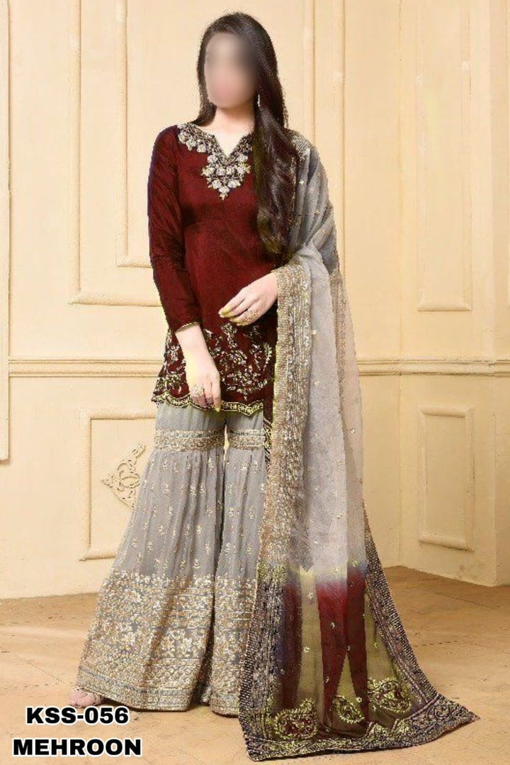 Nazakat Chiffon Suit-Replica Suits-Replica Zone