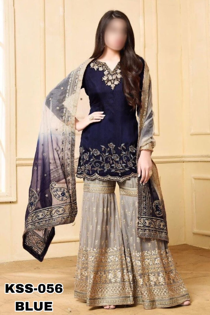 Nazakat Chiffon Suit-Replica Suits-Replica Zone