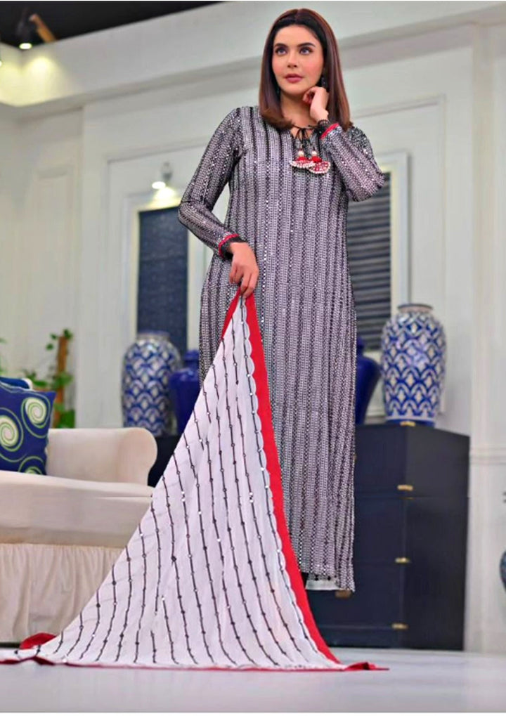 Nida Yasir Chiffon Suit-Replica Suits-Replica Zone