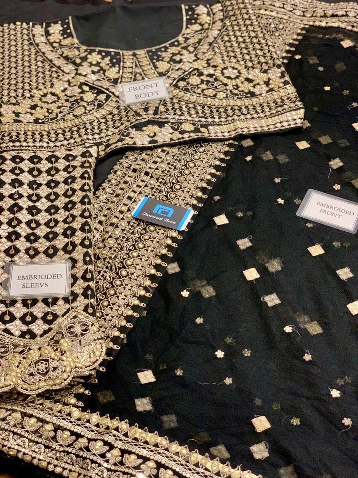 Qalamkar Net Saree-Bridal Suits-Replica Zone