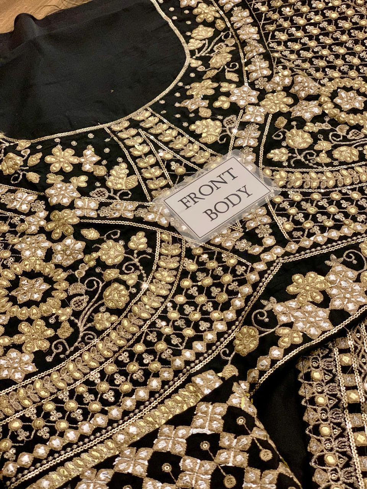 Qalamkar Net Saree-Bridal Suits-Replica Zone