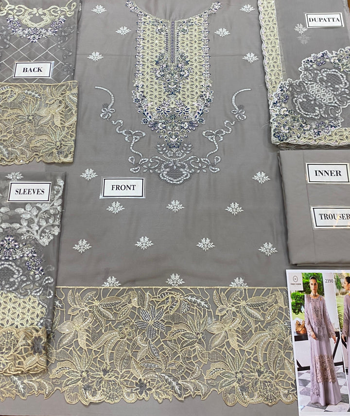 Ramsha Chiffon Suit-Replica Suits-Replica Zone