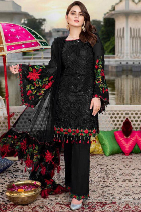 Ramsha Chiffon Suit-Replica Suits-Replica Zone