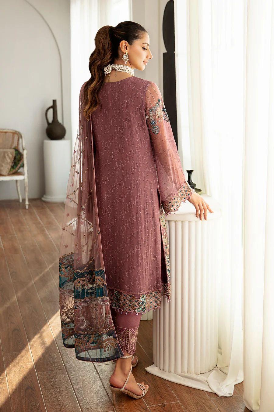 Ramsha Chiffon Suit-Replica Suits-Replica Zone