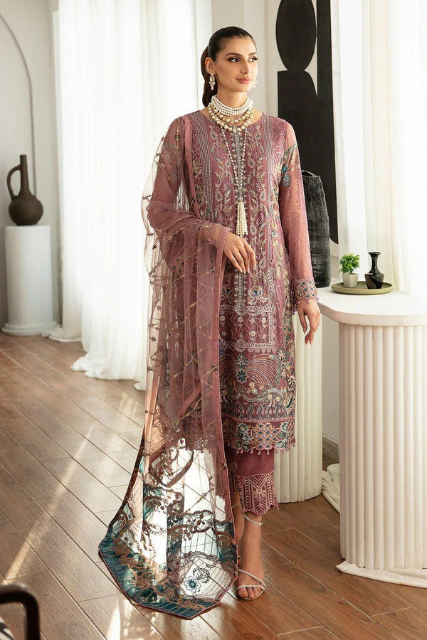 Ramsha Chiffon Suit-Replica Suits-Replica Zone