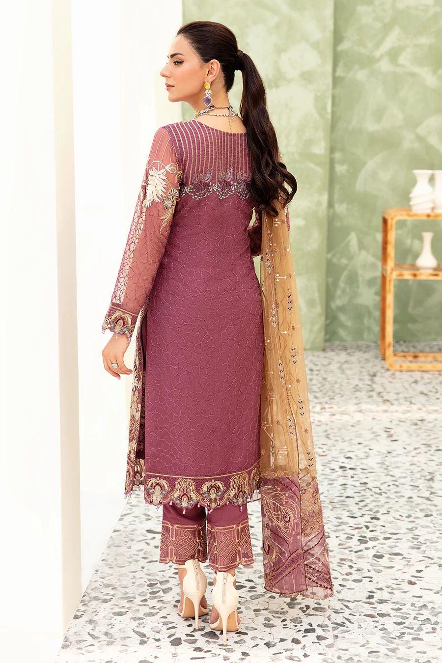 Ramsha Chiffon Suit-Replica Suits-Replica Zone