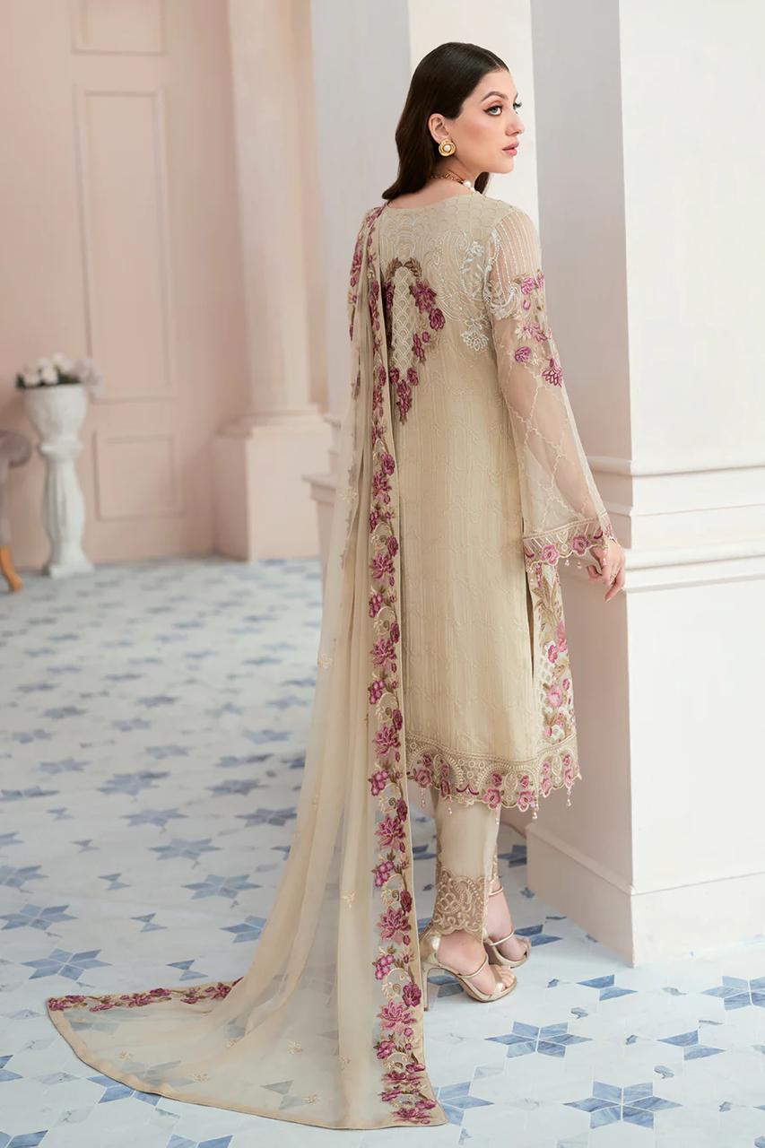 Ramsha Chiffon Suit-Replica Suits-Replica Zone