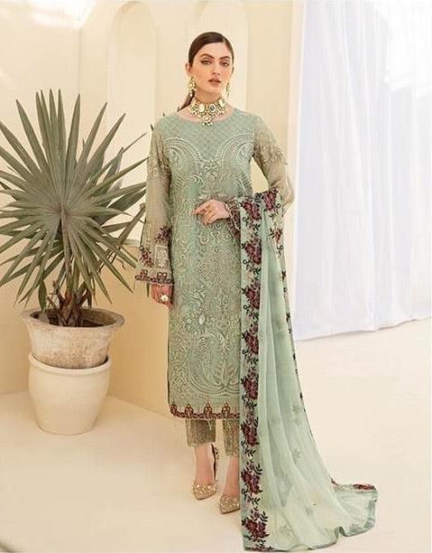 Ramsha Chiffon Suit-Replica Suits-Replica Zone