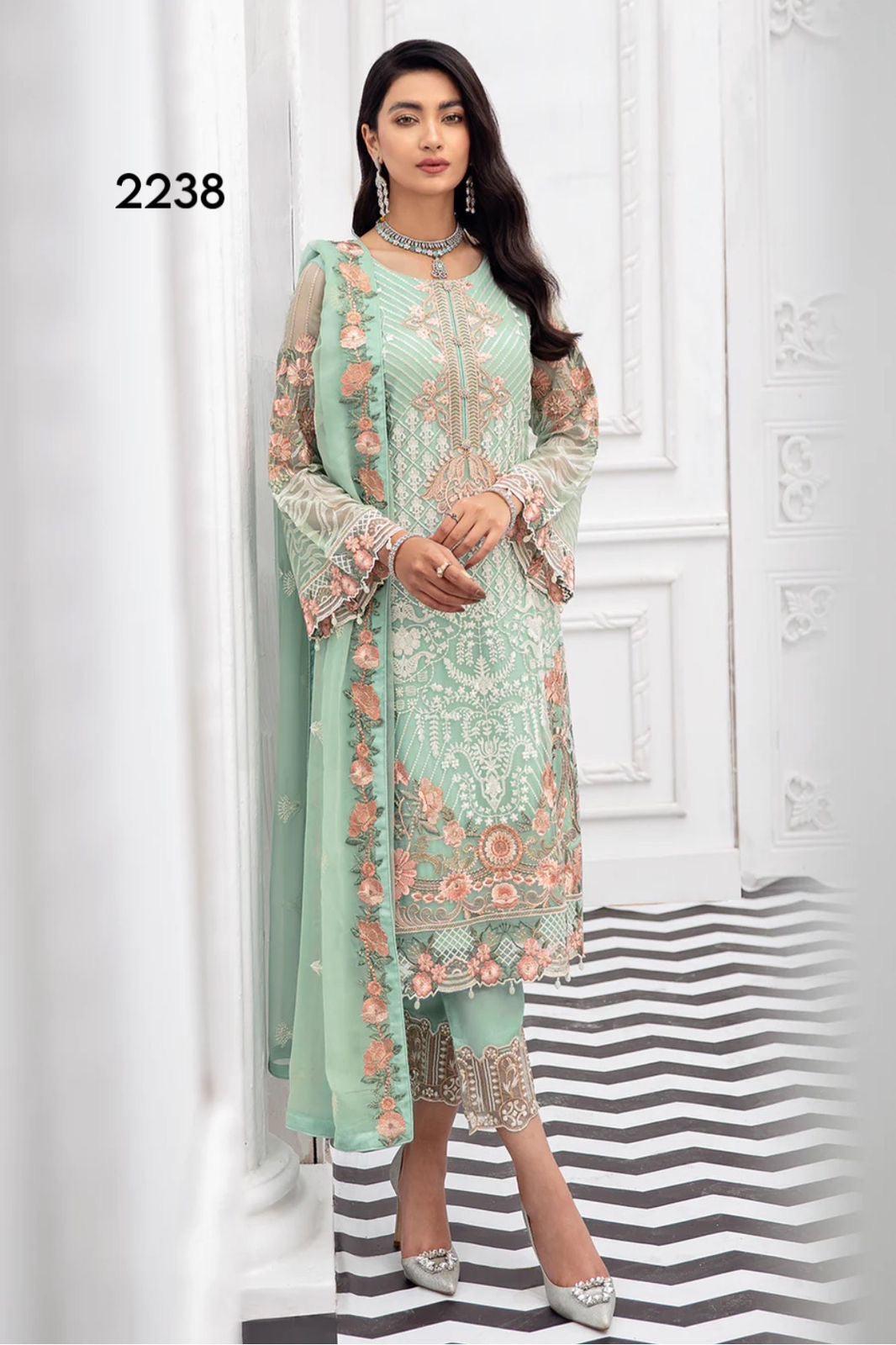 Ramsha-Green-Chiffon-Replica Zone