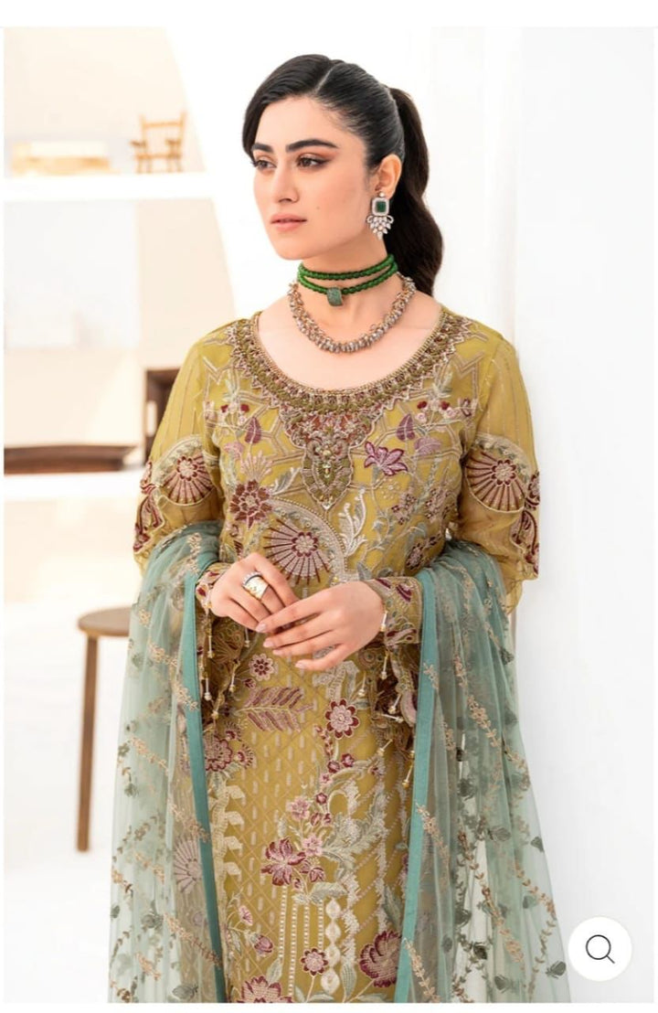 Ramsha Organza Suit-Replica Suits-Replica Zone