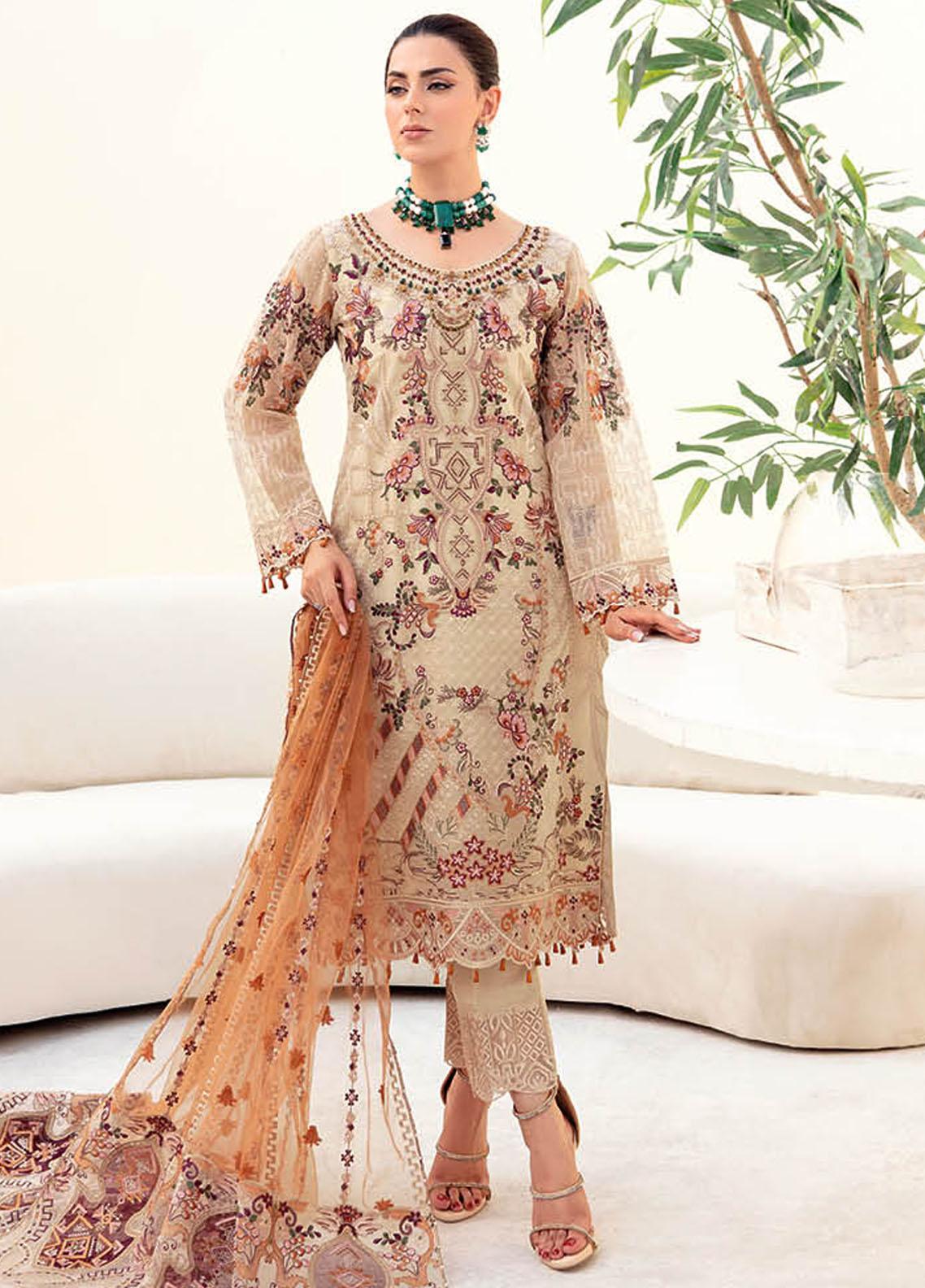 Ramsha Organza Suit-Replica Suits-Replica Zone