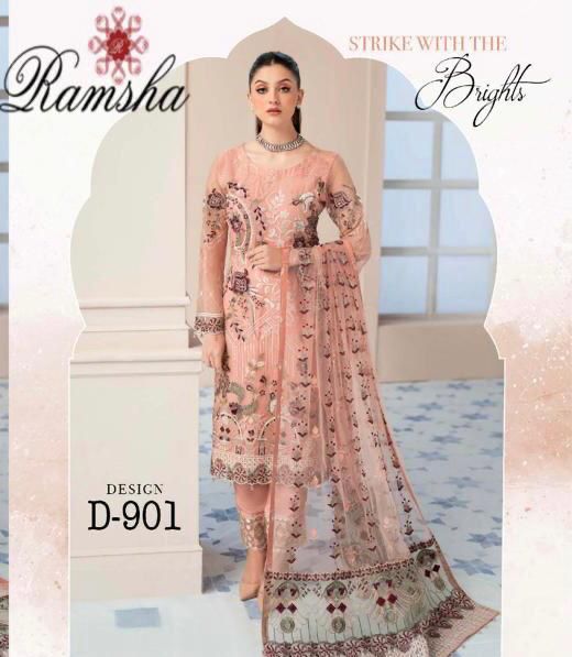 Ramsha Organza Suit-Replica Suits-Replica Zone