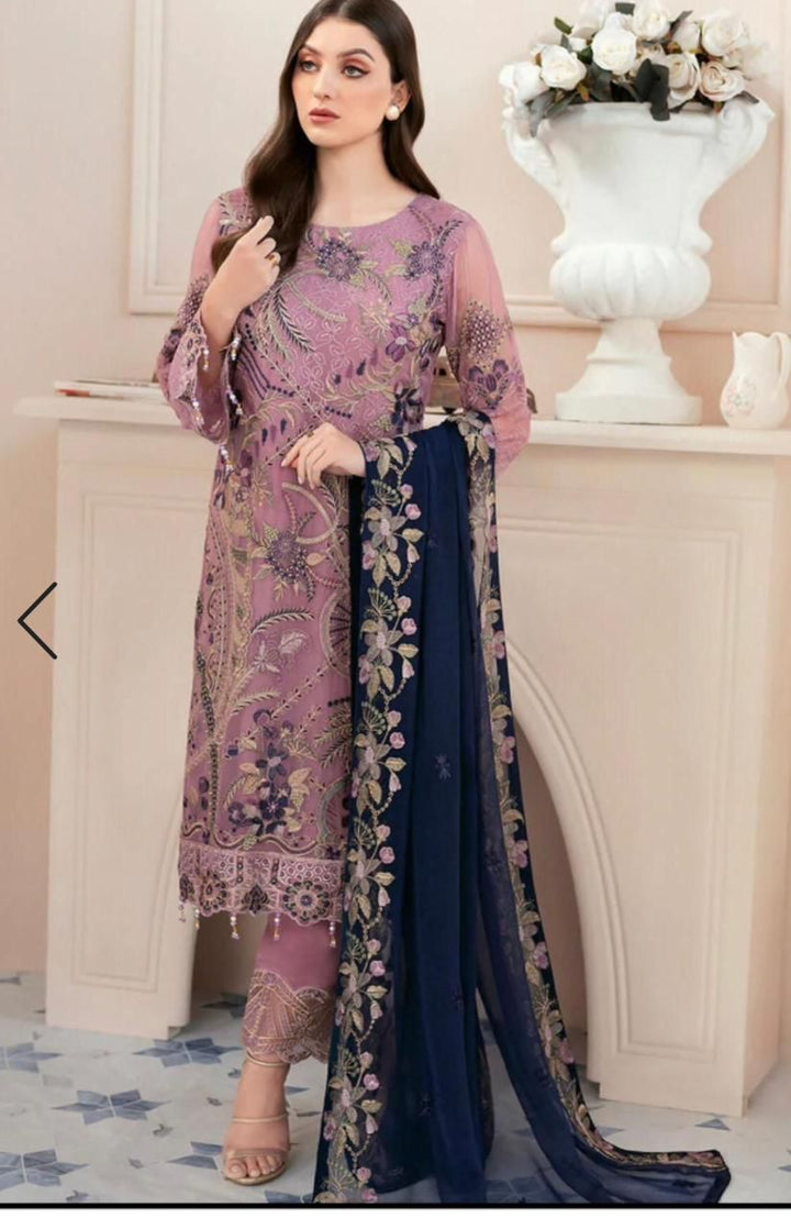 Ramsha Organza Suit-Replica Suits-Replica Zone