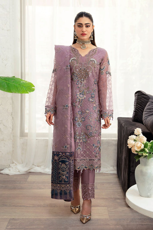 Ramsha Organza Suit-Replica Suits-Replica Zone